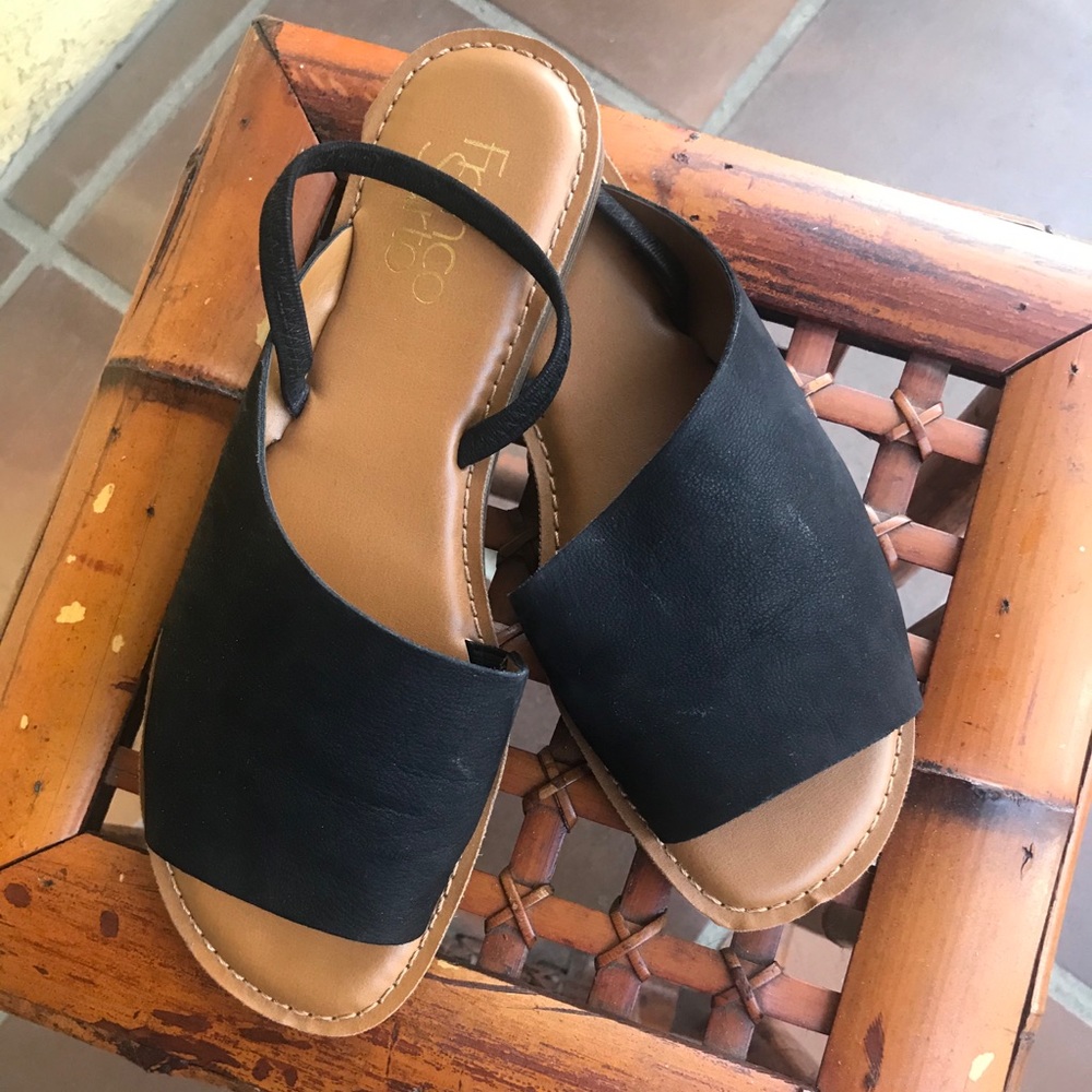 Franco Sarto black sandals